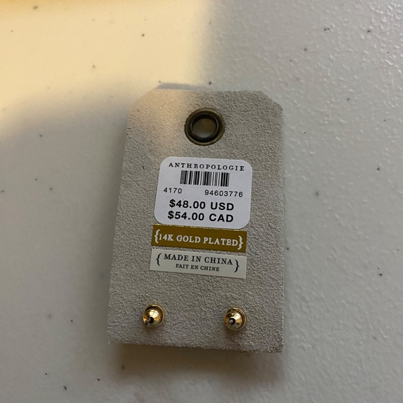 Pave Bubble Letter Monogram Earrings - Picture 3 of 3